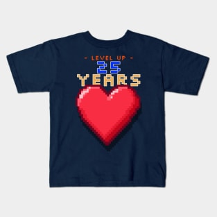 Anniversary - Level Up 25 Years Kids T-Shirt